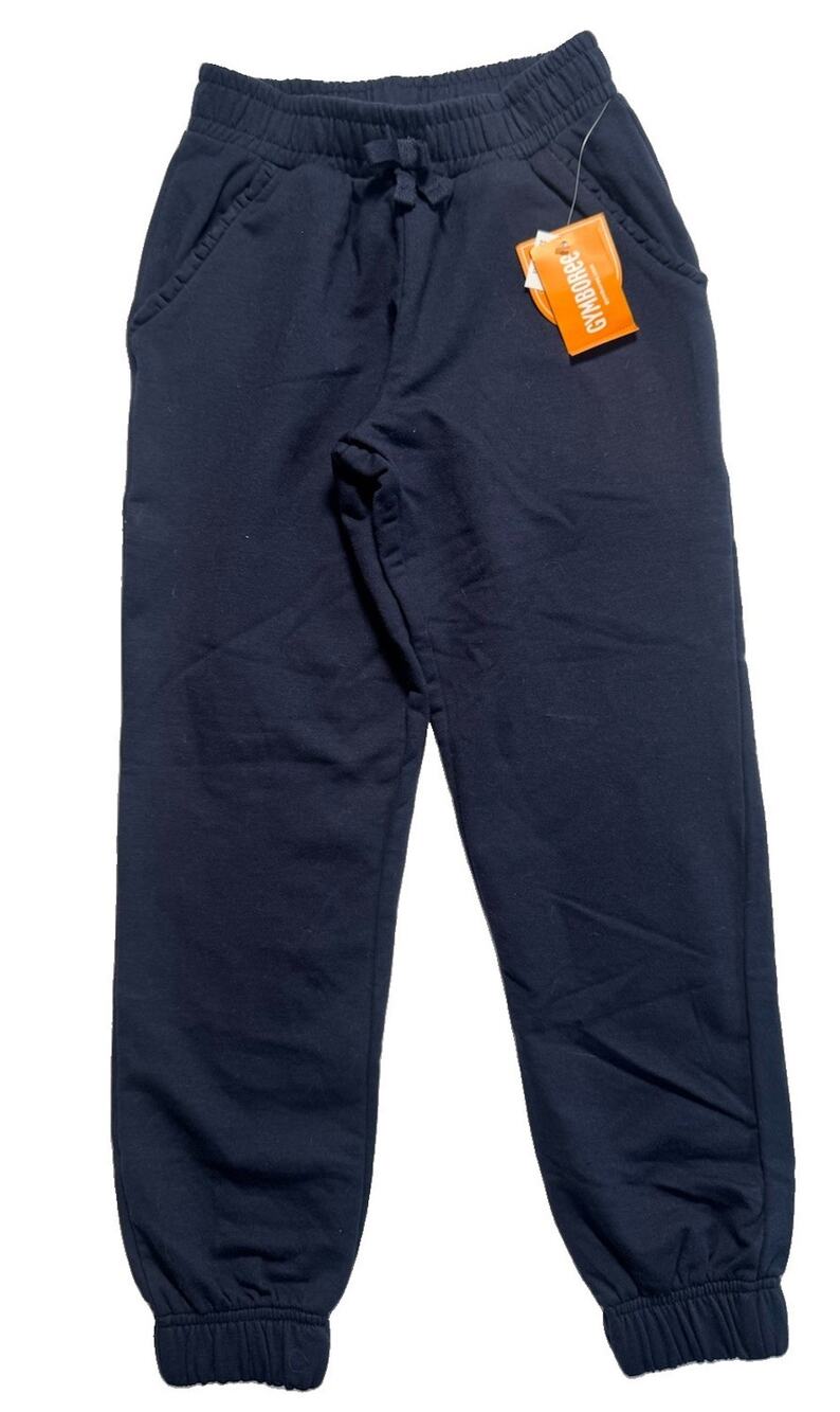 Gymboree Girls Jogger Sweatpants Navy Blue Size 7 Ruffle Pocket Cotton Blend NWT